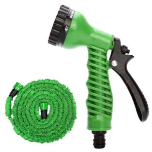 Expandable Flexible Magic Water Hose Pipe with 7-Function Spray Gun | 50ft Lightweight, Twist-Free Garden Pipe