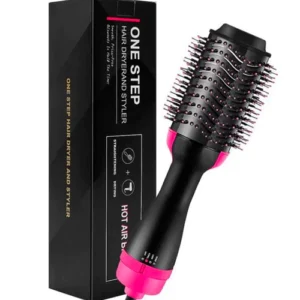 One Step 2-in-1 Hair Dryer & Volumizer Brush – Fast Drying, Straightening & Curling | Ionic Ceramic Styling Tool