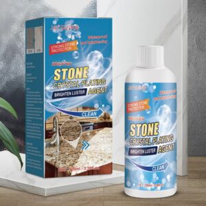 Stone Crystal Plating & Stain Remover – Marble & Tile Polishing Coating Agent | 100ml Water-Free Cleaner