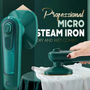 Professional Micro Steam Iron – Handheld Portable Garment Steamer for Travel & Home | 2-in-1 Wet & Dry Ironing