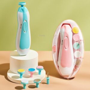Electric Baby Nail Clipper – 6-in-1 Nail Trimmer Set for Baby & Adult (Random Color)